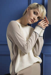 Made in Italy Ticolor Merino Wool Blend Sweater - Caterina D.