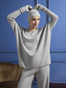 Made in Italy Soft Cashmere Kimono Lurex Oro  - Caterina D.