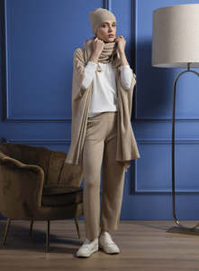 Made in Italy Soft Cashmere Cardigan Beige - Caterina D.