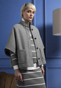 Shirt And Jacket Collection In Italy: Made in Italy Cape Pipistrello - Caterina D.