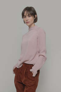 Woman Tops Tunics In Italy: Cashmere Sweater Loretta Pink - Rifo'