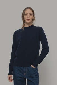 Woman Tops Tunics In Italy: Cashmere Sweater Barbara Blue - Rifo'