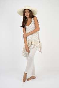 Handmade Linen Top Hip Hop - Marilu
