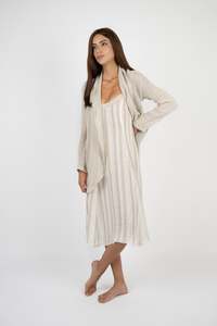 Handmade Linen Jacket Bachata Beige - Marilu