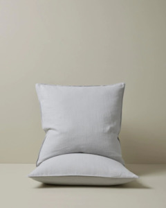 Pillowcases: Ravello Pillowcase Pair - Silver | Standard,  King or Euro Size