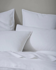 Pillowcases: Ravello Pillowcase Pair - White | Standard, King or Euro Size