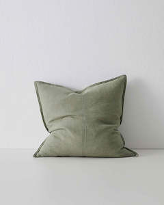 Weave Home European Linen Como Cushion - Olive | Three Sizes