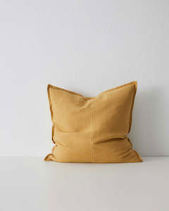 Weave Home European Linen Como Cushion - Amber | Three Sizes