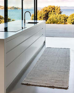 Brens Picks: Baya Rhodes Floor Runner - Slate | Indoor or Outdoor