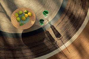 Floor Rugs Collections: Élitis Disco Floor Rug - Havane | Indoor or Outdoor