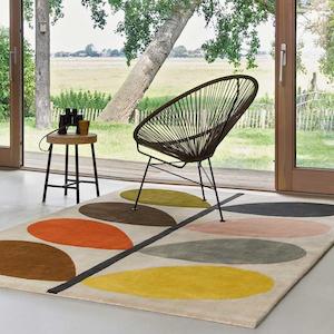 Orla Kiely: Orla Kiely Giant Multi Stem Rug | 100% Wool Designer Floor Rug