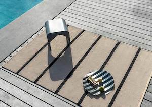 Brink Campman Rugs: Deck Charcoal Outdoor Rug | Brink & Campman | 4 Sizes