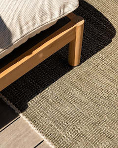 Outdoor Rugs: Baya Lonsdale Floor Rug - Olive | Indoor or Outdoor