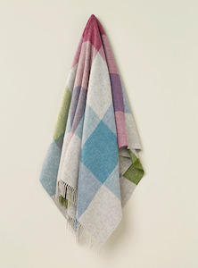 Plaid Throws: NZ Wool Throw - Harland Heather | 100% Pure Wool