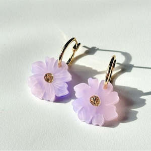 Earrings: Wildflower Earrings - Lavender | Hagen + Co