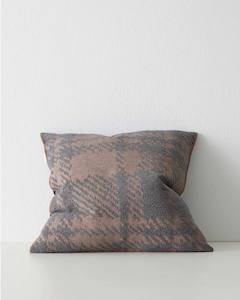 Patterned Cushions: Weave Home Sienne Cushion - Dusk