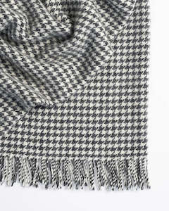 Weave Home Huxter Throw Blanket - Black | 100% Wool