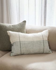 Baya Oliver Lumbar Cushion - Sage