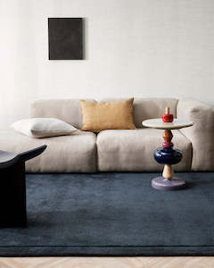 Wool Rugs: Baya Norfolk Floor Rug - Ink