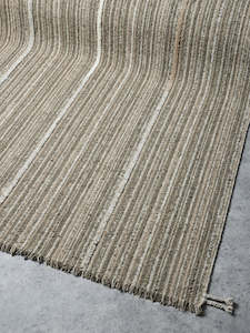 Wool Blend Rugs: Tribe Home Inca Rug - Olive Brown | 100% NZ Wool
