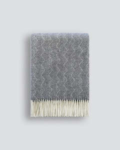 Outlet: Baya Lana Throw Blanket - Navy | 100% NZ Wool