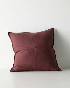 Weave European Linen Como Cushion - Garnet | Three Sizes