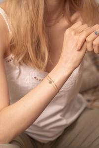 Zoaje Vietnam Bracelet | 14k Gold-Filled with Labradorite