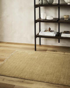 Rugs: Baya Sandringham Wool Runner Rug - Fenugreek