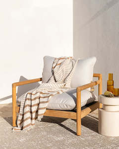 Baya Banksia Throw - Pecan | Summer Outdoor Style
