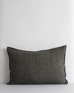 Baya Arcadia Handwoven Linen Cushion - Nori | Lumbar