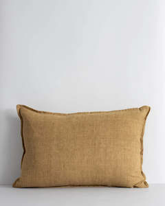 Baya Arcadia Handwoven Linen Cushion - Cumin | Lumbar
