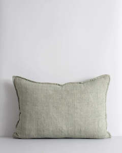Baya Arcadia Handwoven Linen Cushion - Sage | Lumbar