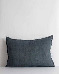 Baya Arcadia Handwoven Linen Cushion - Cloudburst | Lumbar