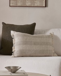 Baya Carson Cushion - Natural | 40 x 60cm