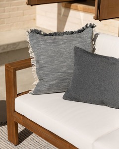 Baya Caspian In & Outdoor Cushion - Steel Blue | 50 x 50cm