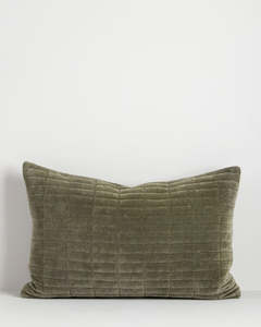 Baya Turner Velvet Cushion - Thyme | 40 x 60cm