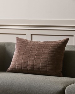 Plain And Textured Cushions: Baya Turner Velvet Cushion - Chocolate | 40 x 60cm