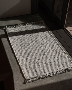 Rugs: Baya Rhodes Floor Mat - Slate | Indoor or Outdoor