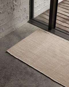 Rugs: Baya Lonsdale Floor Mat - Almond | Indoor or Outdoor