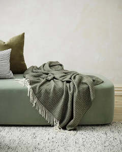 Baya Littano Throw - Kale