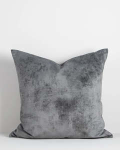 Baya Theo Velvet Cushion - Smoke | Large 60 x 60cm
