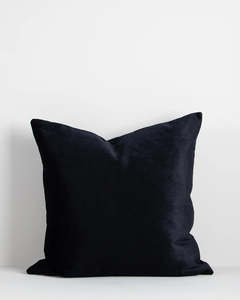 Plain And Textured Cushions: Baya Aster Cushion - Black | 55 x 55cm