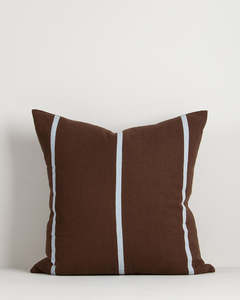 Baya Otis Cushion - Chocolate/Sky