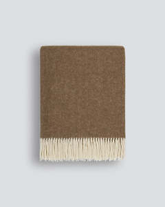 Throws: Baya Mosman Throw - Coffee