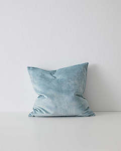 Weave Home Ava Velvet Cushion - Powder | 50 x 50cm