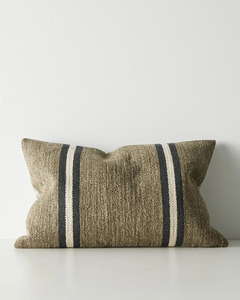 Cushions: Weave Home Mila Cushion - Forest