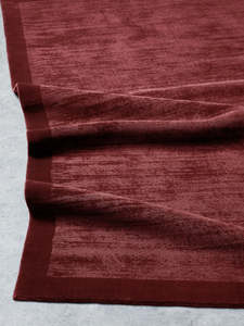 Rugs: Tribe Home Tait Runner Rug - Dark Cherry | 100% NZ Wool