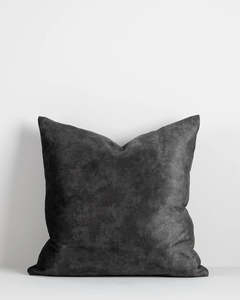Plain And Textured Cushions: Baya Aster Cushion - Charcoal | 55 x 55cm