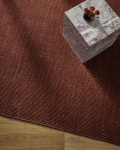 Rugs: Baya Linden Floor Rug – Brick