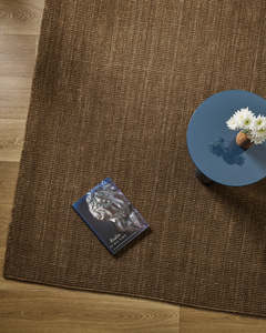 Rugs: Baya Linden Floor Rug – Ironbark